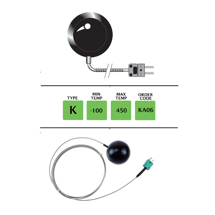 KA06 - K Type High Accuracy Black Body Probe 5.3cm Sphere