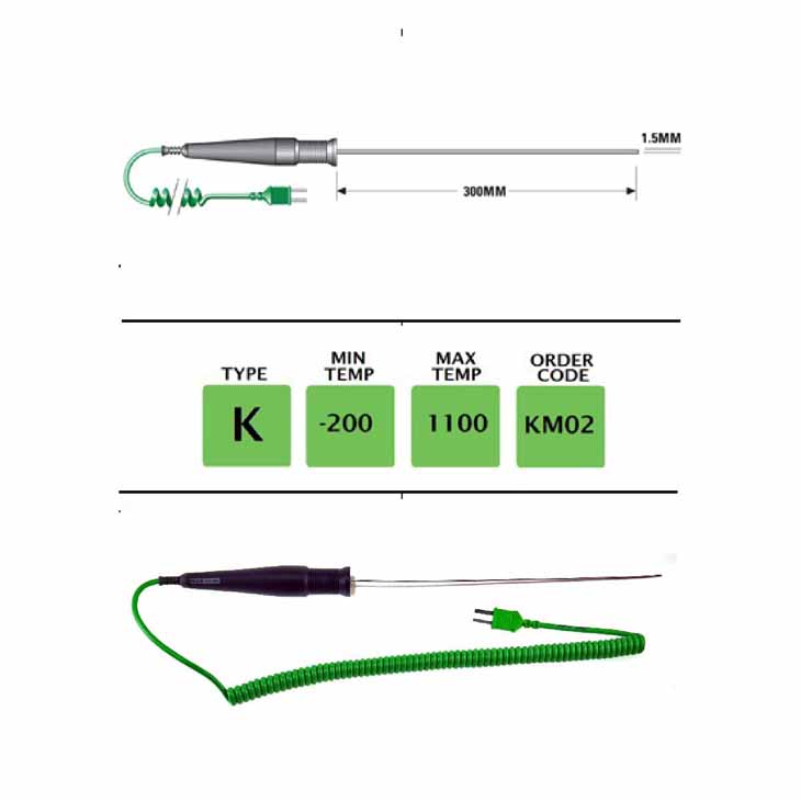 UK Providers Of KM02 - K Type Extended Fine Immersion Probe