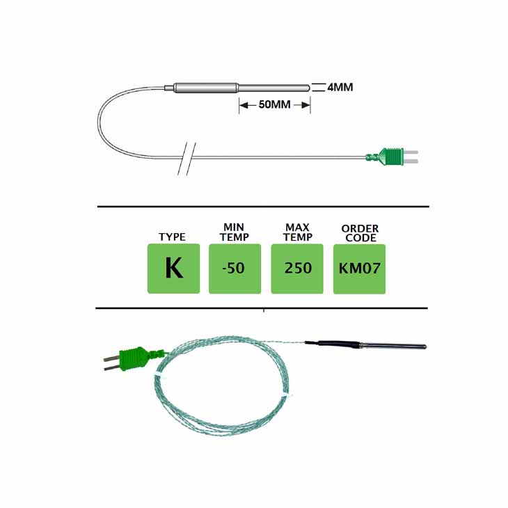 KM07-V K Immersion Probe in Various Lengths