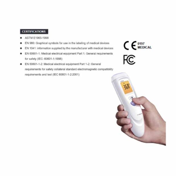 Infra Red Forehead Thermometer Certifications