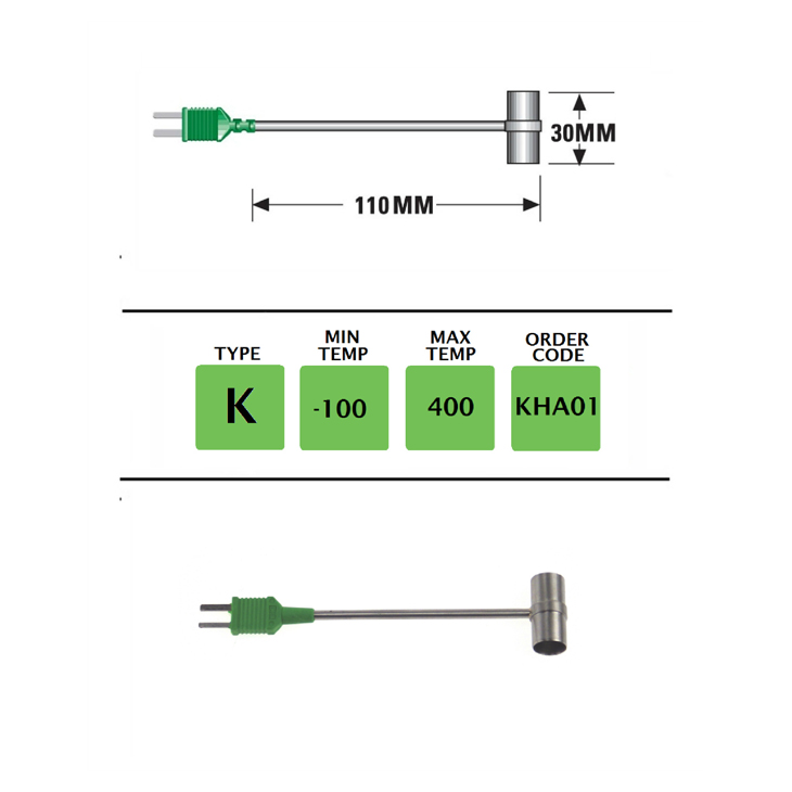 KHA01 - K Type Plug Mounted Moving Air Probe