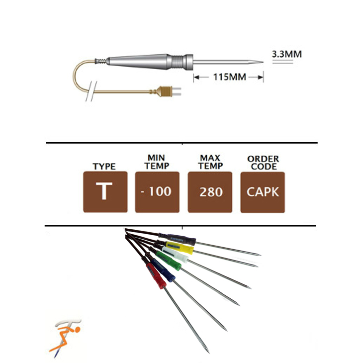 CAPK Set of 6 Colour Coded Food Needle Probes