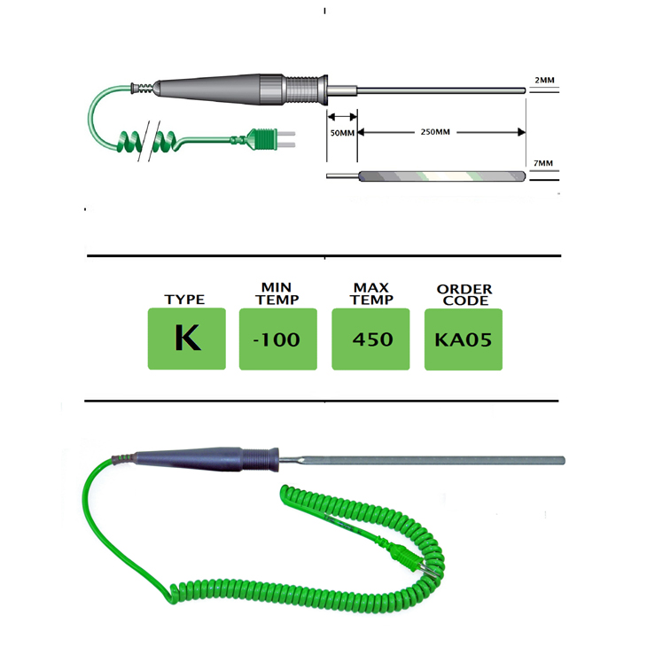 KA05 - K Type Flat Blade Probe