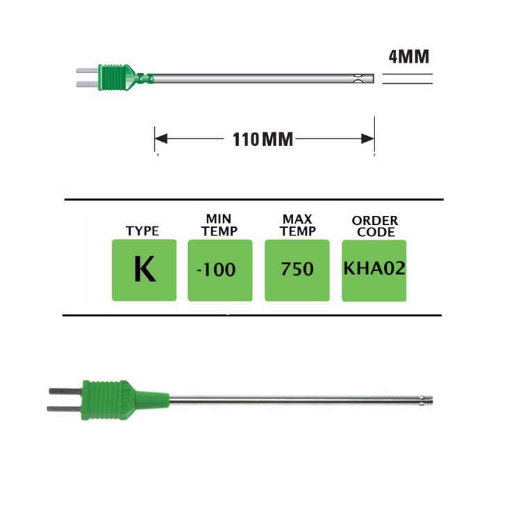 KHA02 - K Type Plug Mounted Still Air Probe