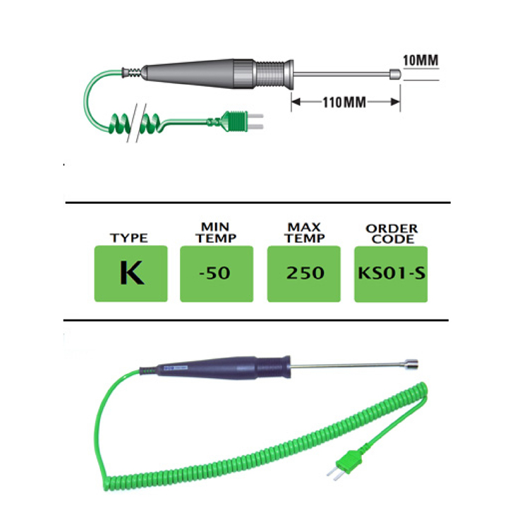 KS01-S - K Type Dual Surface Immersion Probe