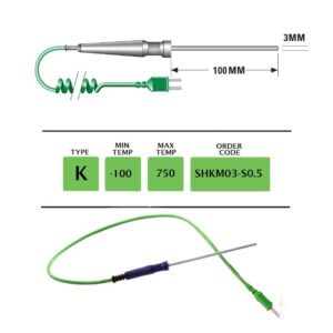 Budget Immersion probe, small handle, 0.5m cable